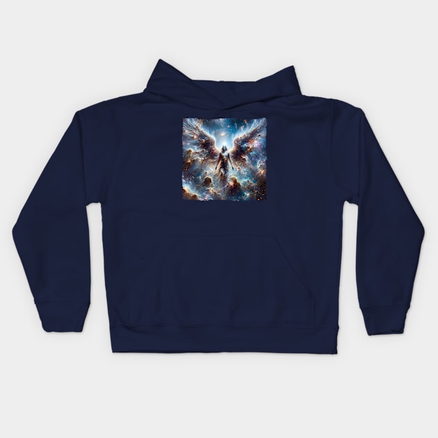 Angel God Kids Hoodie by luwakka